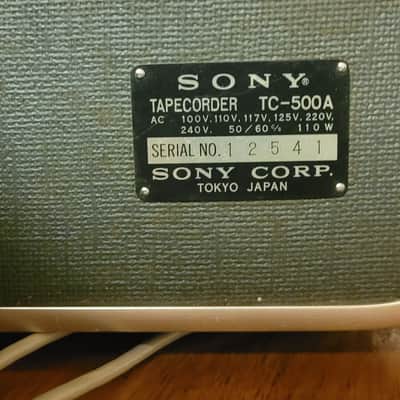 Sony TC 500a Tapecorder tube reel to reel 1/4" 2 speed recorder. 70's image 10