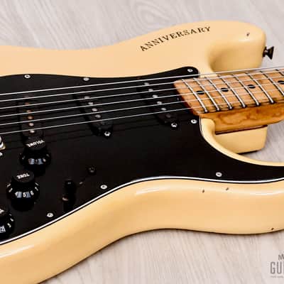 1980 Fender Stratocaster 25th Anniversary Model Vintage Guitar Pearl White w/ Case image 6