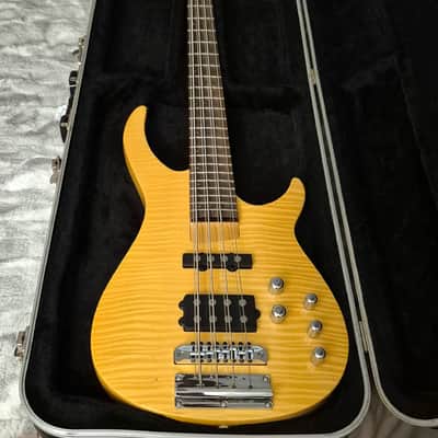 Rogue LX408 Pro - 8-String Double Course Bass - Active/Passive - 2010s - Natural / Yellow Flamed Maple - w/ Hardshell Case image 18