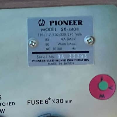 Pioneer SX 440 Stereo Receiver-Serviced-New Lighting-Fully Tested-Nice image 16