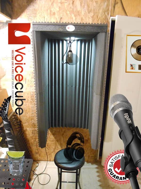 The VoiceCube Slam Jam, turn any wall in to a pro vocal booth 2021 Black & Charcoal image 1