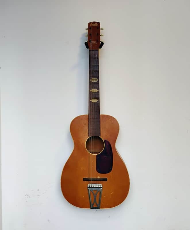 Harmony H927 "Stella" Parlor Tailpiece Guitar - 1960s - Natural - AS-IS image 1