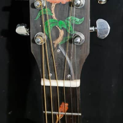 Blueberry Handmade Acoustic Archtop Guitar Grand Concert Size - Butterfly Motif image 7
