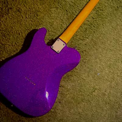 Leo Jaymz Popcaster Tele Sparkle Purple image 6