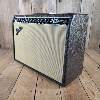 Fender 65 Deluxe Reverb Limited Edition Western 2025 With Cover Model # PR 239 - Brown Western image 4