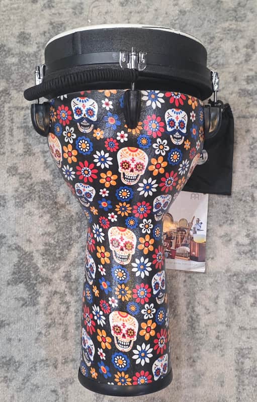 Meinl Percussion Jumbo Djembe - 10 inch, Day of the Dead with Matching Head Bild 1