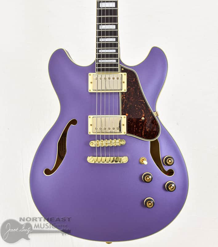 Ibanez Artcore AS73G Semi-Hollow Electric Guitar - Metallic Purple Flat image 1