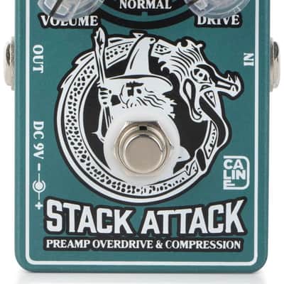 Caline CP509 Stack Attack Preamp Overdrive & Compressor Pedal True Bypass Alum. image 7