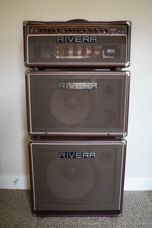 Rivera Rivera Sedona Tube Head + Dual Matching Sedona EX Extension Cabinets (Full Stack) – Loaded with JBL Drivers 2010 - Brown Rolex image 1