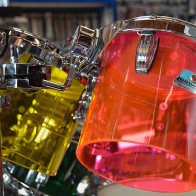 Ludwig Vistalite Jellybean 8 Piece Drum Kit image 2