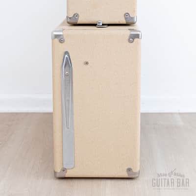 1961 Fender Bassman 6G6 Blonde Brown Panel Vintage Piggyback Tube Amp 1x12 Tone Ring w/ Oxford 12M6, Victoria Covers image 4
