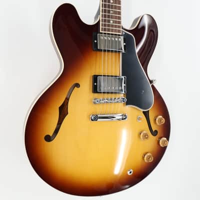 Gibson ES-335 50s Semi-Hollow Guitar w/ Hardshell Case - Vintage Tobacco Burst image 3
