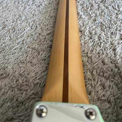 Fender Player Stratocaster 2018 MIM Surf Pearl Green Maple FB Modified Guitar image 10