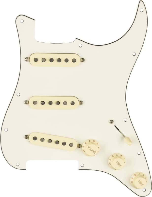 Fender Custom 69 Prewired Stratocaster Pickguard - 3-ply White Set of 3 image 1