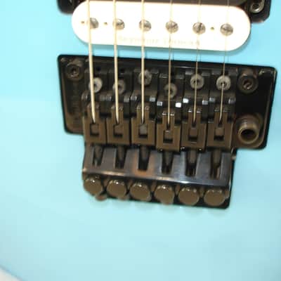 Dean MD 24 Electric Guitar, Roasted Maple with Floyd Rose, Vintage Blue w/ Case image 5