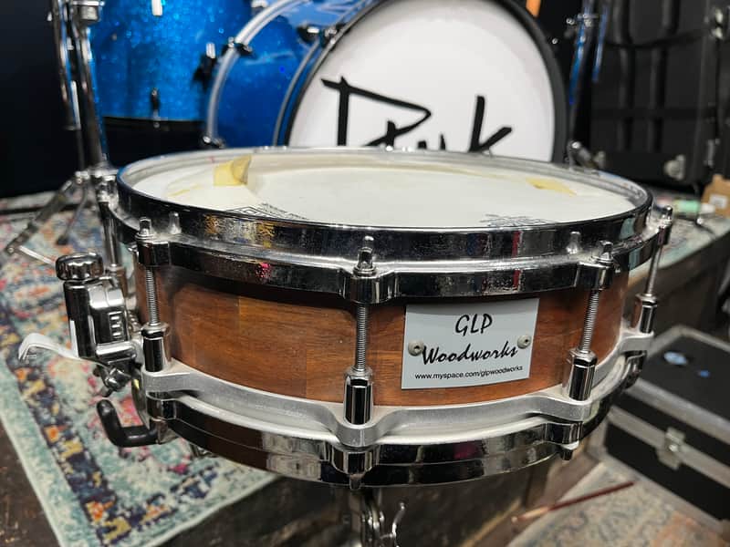 GLP Woodworks – Mark Schulman Collection – 5x14" Stave Bubinga Snare Drum, 2007 Natural image 1