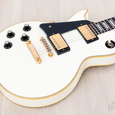 1990 Greco Mint Collection EGC-600LH Custom Left-Handed Alpine White, Japan Fujigen image 9