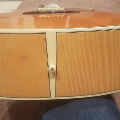 1977 Takamine F-395MS Jumbo 12-string. 'Lawsuit' copy of the Guild F412. image 9
