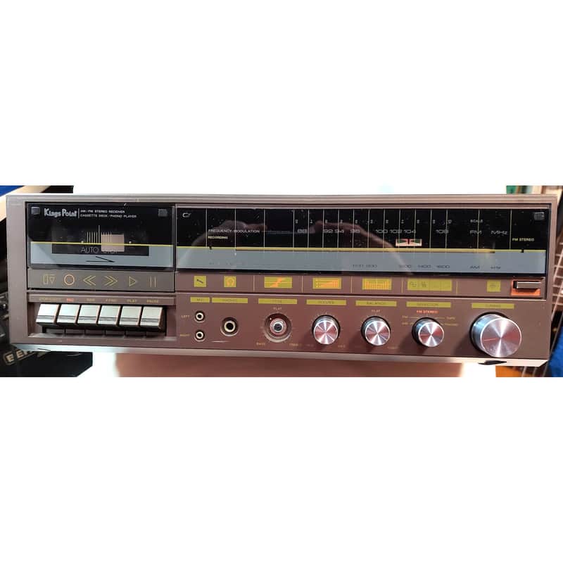 Kings Point AM-FM Receiver Phono Cassette Model 7970 Rare Vintage *Partial works image 1