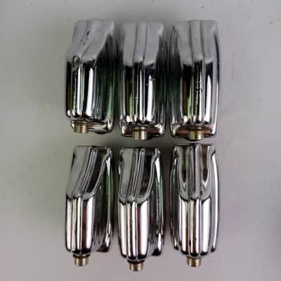 *Rogers 6x Beavertail Tom/Snare Drum Lugs Chrome Fullerton Vintage 70s XP8 Big R image 2