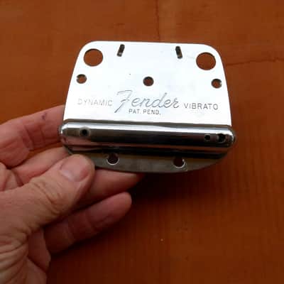 Fender Mustang Tailpiece 1965 - Nickle "Pat Pend" Nice image 13