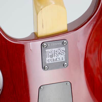 Used PRS CE-22 Vintage Cherry Electric Guitar w/ P-90 Neck Pickup & Case image 5