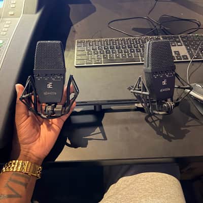 sE Electronics sE4400a Large Diaphragm Multipattern Condenser Microphone Matched Pair 2009 - Present - Black image 2