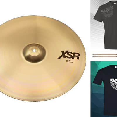 Sabian 17" XSR Fast Crash Cymbal | B20 Bronze | Made in Canada | Authorized Dealer image 1