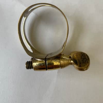 Vintage Selmer Paris Soprano Saxophone Ligature and Cap Set image 5