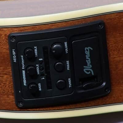 Ibanez AEG12II-NMH Mahogany Acoustic Electric Guitar Fishman Eq image 4