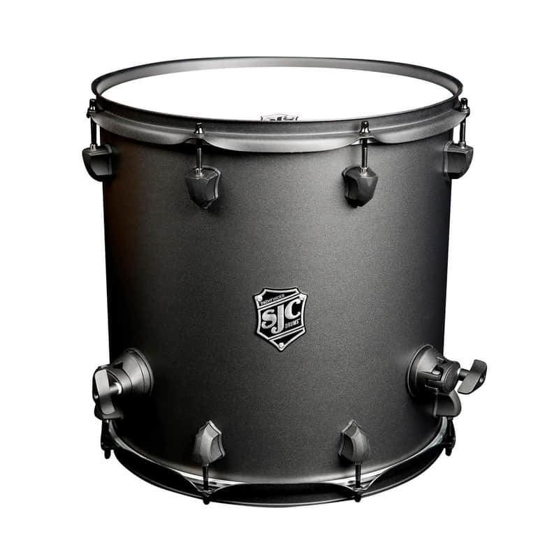 SJC Custom Drums Pathfinder Floor Tom - 14 inches x 14 inches, Galaxy Grey image 1