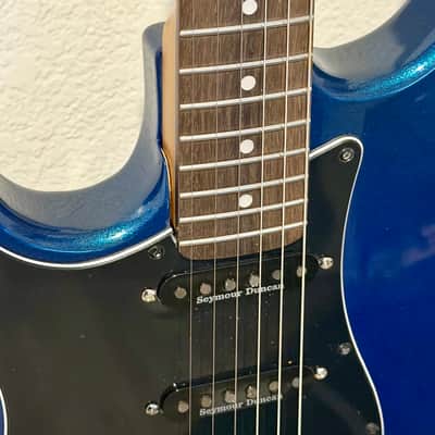 Trinfinity Guitars Left-Handed Strat-Style – Metallic Blue | HSS w/ Seymour Duncan Pickups image 4