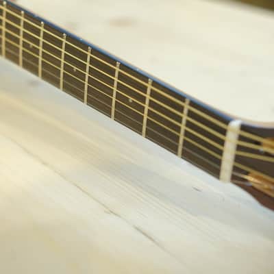 Batiksoul Guitars No.#126 - Parlour Crescentia Moon Flamed Mango ( Hybrid Bracing ) image 14