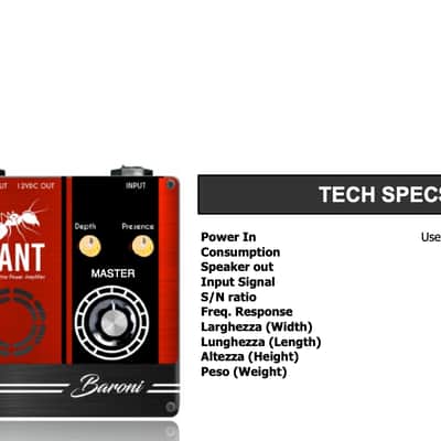 Baroni The Stage Ant Power Amp image 4