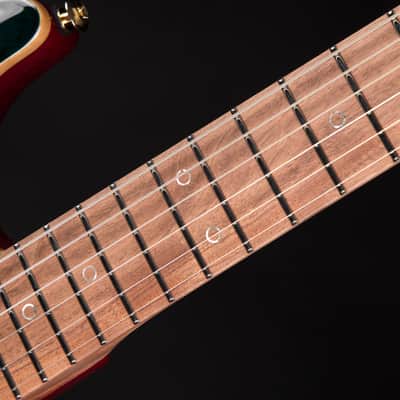 Suhr Standard Carve Top Pau Ferro Neck - Trans Teal Burst image 9