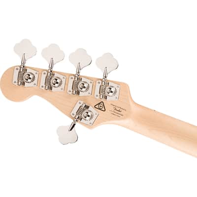 Fender Squier Affinity Series Active Jazz Bass V 5-String Guitar, Black Metallic image 6