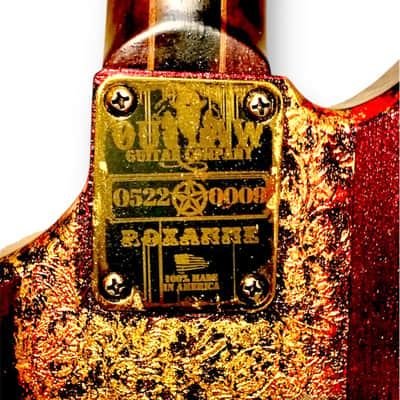 Outlaw Guitar Company Pine Meteora  with Solid Rosewood Neck - Worn Candy Red Custom USA Made Guitar-July 2022 image 4