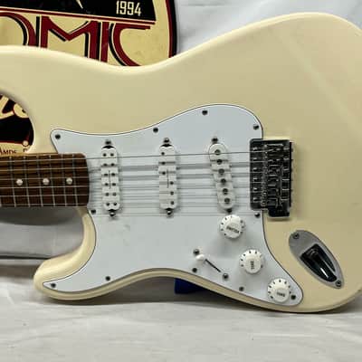 Fender Standard Stratocaster Strat Left Handed Lefty Electric Guitar - Arctic White image 2