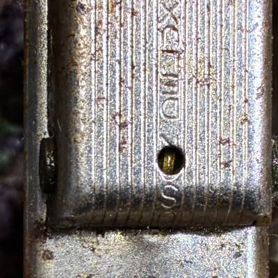 Kluson Gibson and Kay 1960s 3 on a plate machine head tuners - Nickel with screws image 2