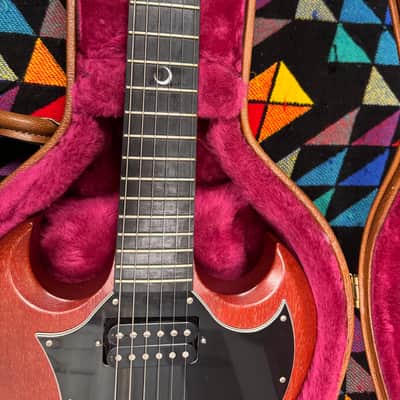 Clean 🧼 Gibson SG Crescent Moon Inlays 2002 Worn Cherry 🍒🍒 image 21