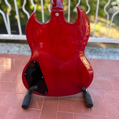 Burny RSG-60 / RSG-65 (1969 SG Replica) - Made in Japan - Late 1980s - Cherry Red w/ Original VH-1 Pickups image 8