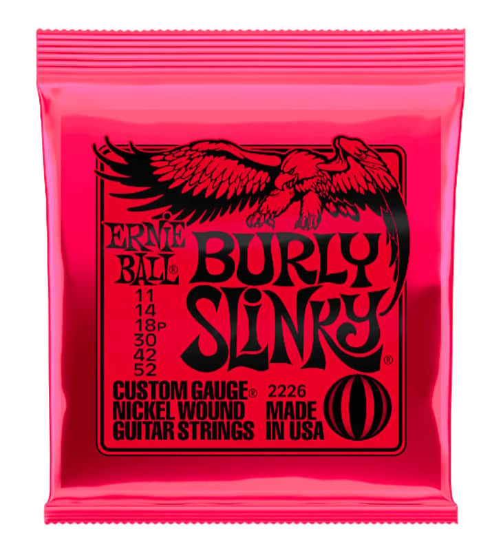 Ernie Ball Guitar Strings Burly Slinky 11-52 Custom Gauge Nickel Wound Electric P02226 image 1