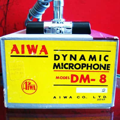 Vintage 1950's Aiwa DM-8 dynamic omni-directional Microphone Hi Z w accessories Calrad Olson Lafayette # 4 image 3