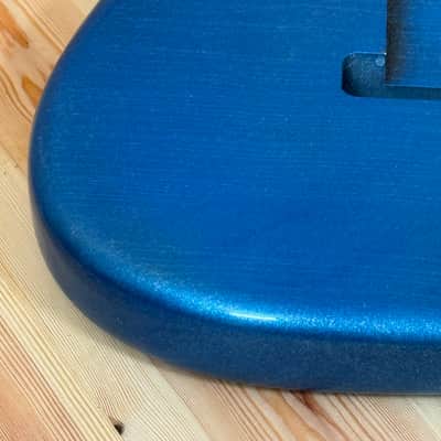 1740g Kohlin Guitars S-Type Roasted Pine replacement body Aged Nitro Relic Vintage blue sparkle Made in Sweden image 10