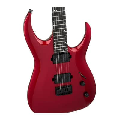Jackson Pro Plus Series Signature Misha Mansoor Juggernaut HT6 6-String Right-Handed Electric Guitar with Poplar Body and Ebony Fingerboard (Red Crystal) image 3