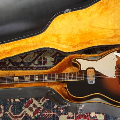 Harmony Stratotone Mercury 1960s - Red Sunburst w /video image 20