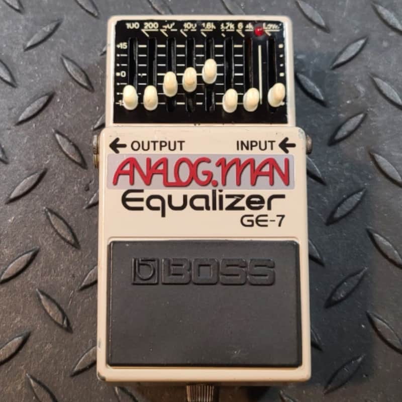 Analogman Boss GE-7 Graphic Equalizer Pro Mod EQ Japan Black Label Vintage Converted 9vDC PSA MIJ image 1