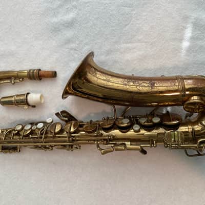 Vintage 1934 Conn "Naked Lady" Alto Saxaphone with rolled tone holes. image 1