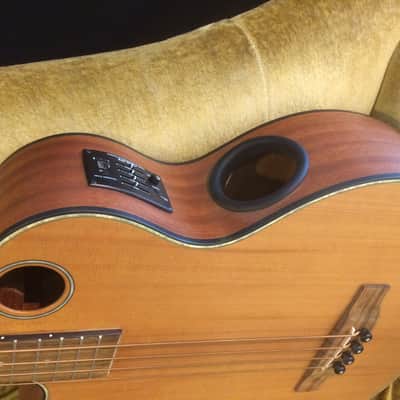 Boulder Creek Left Handed EBR3-N4L 4 String Fretted Electric Bass Guitar - With Bag image 3