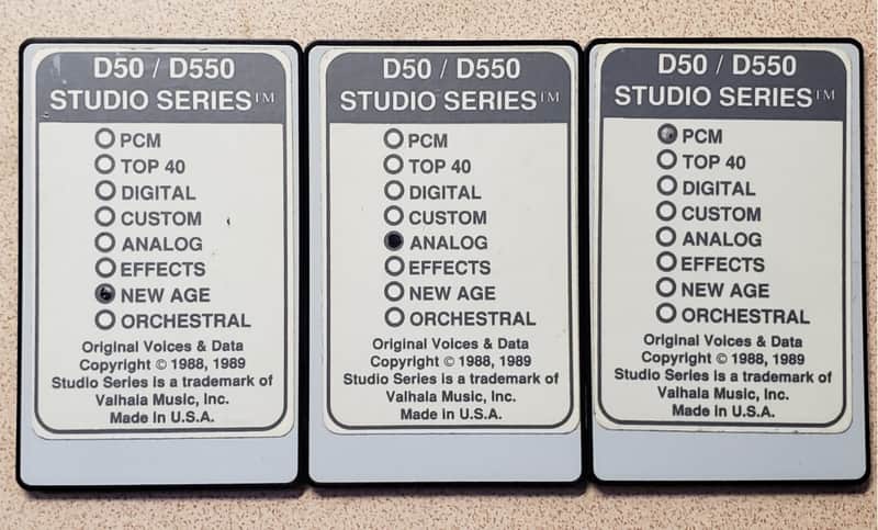 VALHALA MUSIC, Inc. Roland D-50 / D-550 Studio Series Digital Card mid-70s image 1